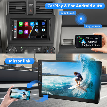 ESSGOO Wireless Carplay und Android AutoATORADIO for AUDI A3 S3 RS3 2008-2012, 22.86 cm Touchscreen with B-T Radio, Android 14 FM RDS GPS USB WiFi Navigation, Incar Connectivity, Car Entertainment System, Sleek Dashboard Unit