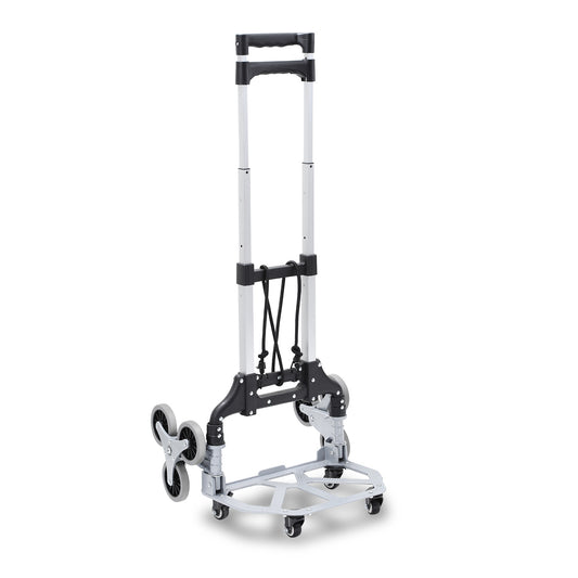 Traploperkar – Trapklimkar – Steekwagen – Transportkar – Transporttrolley – Aluminium – Verstelbare Handgreep – Inklapbaar Design