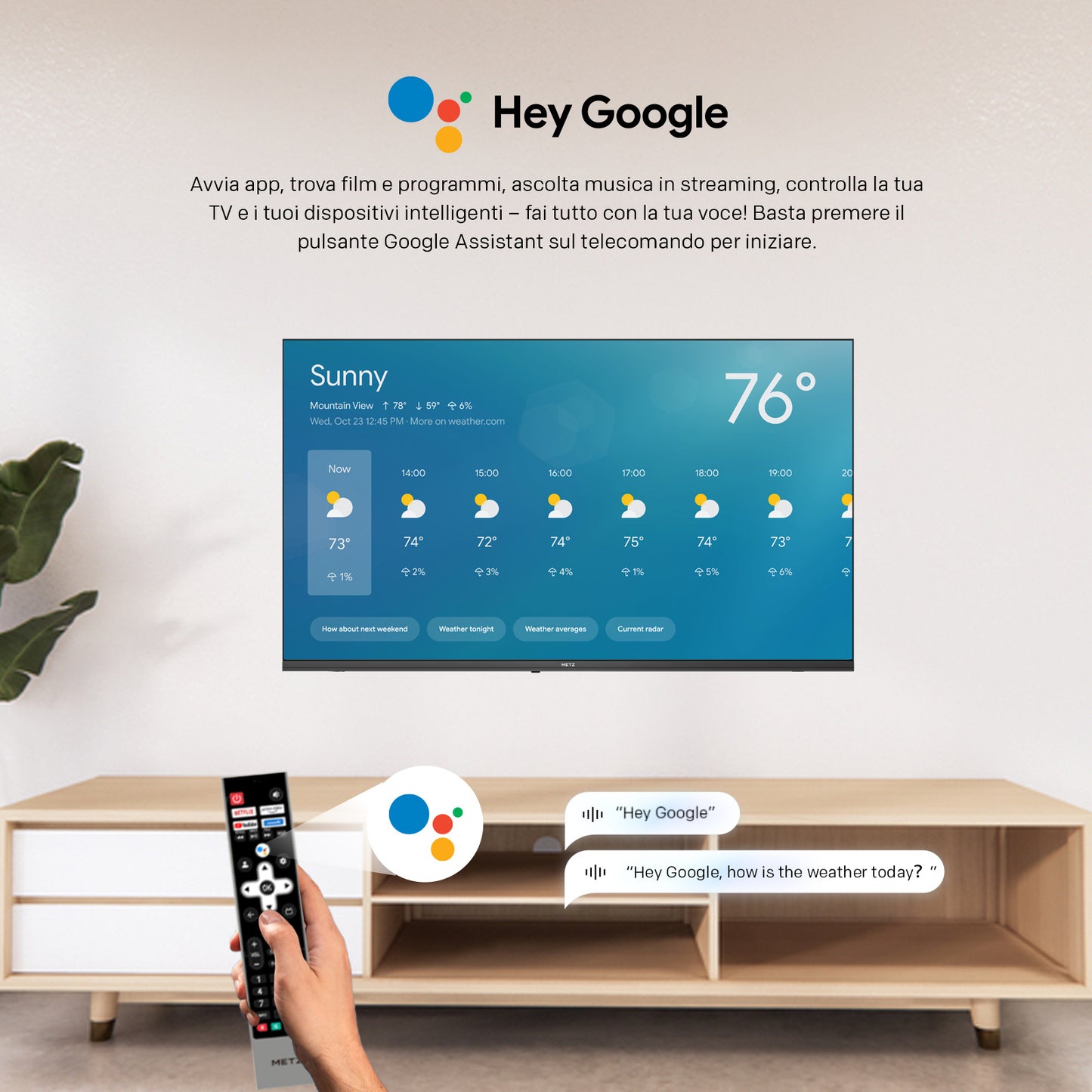 Smart TV – Televisie – LED TV – Internet TV – 32 Inch – HD Beeldkwaliteit Met HDR10 – Google TV Met Spraakbediening