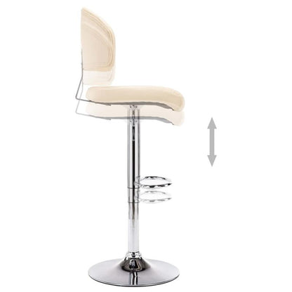 Modern Cream White Bar Stool with Backrest - Heavy-Duty Hardwood Construction, Easy Assembly, Cushioned - for Home Bars, Restaurants, Cafes - Sturdy & Elegant Modern Design, Cafe ing, Restaurant Furniture, Square Shape