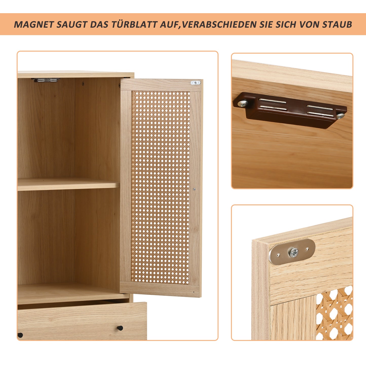 Vrijstaande Vitrinekast – Displaykast – Opbergkast – Vitrine – Hoge Kast – Transparante Acryl Deuren – Slank Wit Design 80x36,4x170 cm