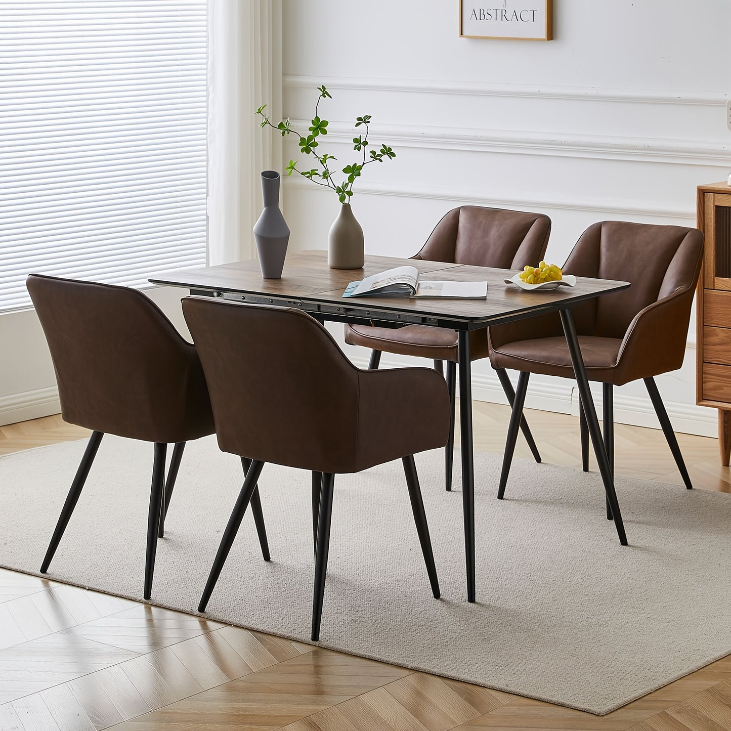 Eetkamerstoelen – Stoelen – Bureaustoelen – Kuipstoelen – Armstoelen – Kunstleer – Memory Foam Zitting – Ergonomisch Met Armleuningen