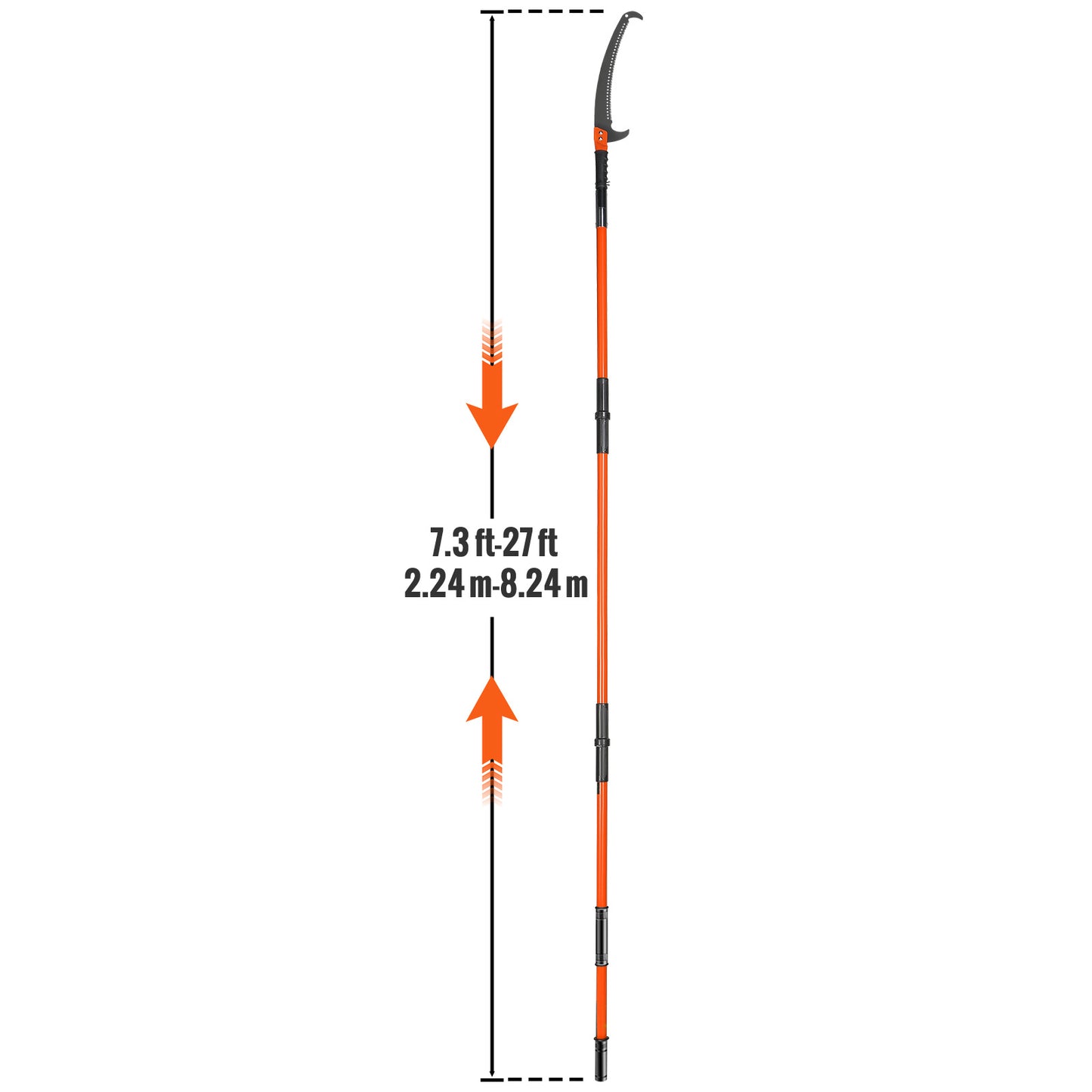 Telescopische Zaag – Boomzaag – Snoeizaag – Telescoopzaag – Takkenzaag – Uittrekbaar Tot 8 Meter – Lichtgewicht Glasvezel Handgrepen