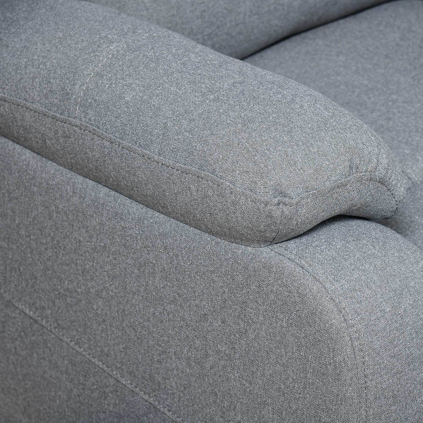 Relaxfauteuil – Relaxstoel – TV Stoel – Lounge Chair – Relaxzetel – Lichtgrijs – Verstelbare Rugleuning en Voetensteun – Linnen-Look Bekleding