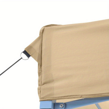 Portable Pop-Up Party Tent with 3-Sided Canopy & Zippered Doors - Instant Setup Event Tent with Beige & Blue Frame, Spacious Interior for Weddings, Birthdays, BBQs, Backyard Gatherings - Lightweight & Sturdy Design for Garden