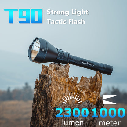 Tactical Zaklamp – Militaire Zaklamp – Oplaadbare Zaklamp – LED Zaklamp – Zoeklicht – 4800 Lumen – Aluminium Behuizing