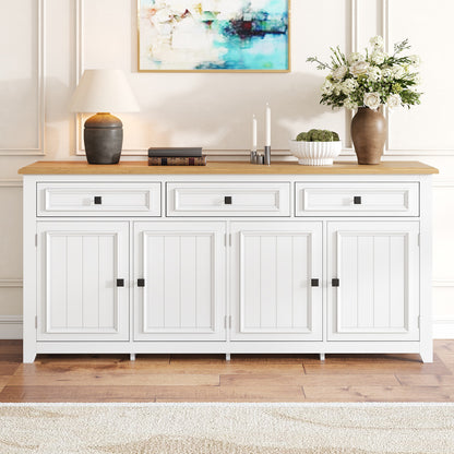 Dressoir – Opbergkast – Ladekast – Buffetkast – Commode – Modern Minimalistisch Design – 160 cm Groot Wit