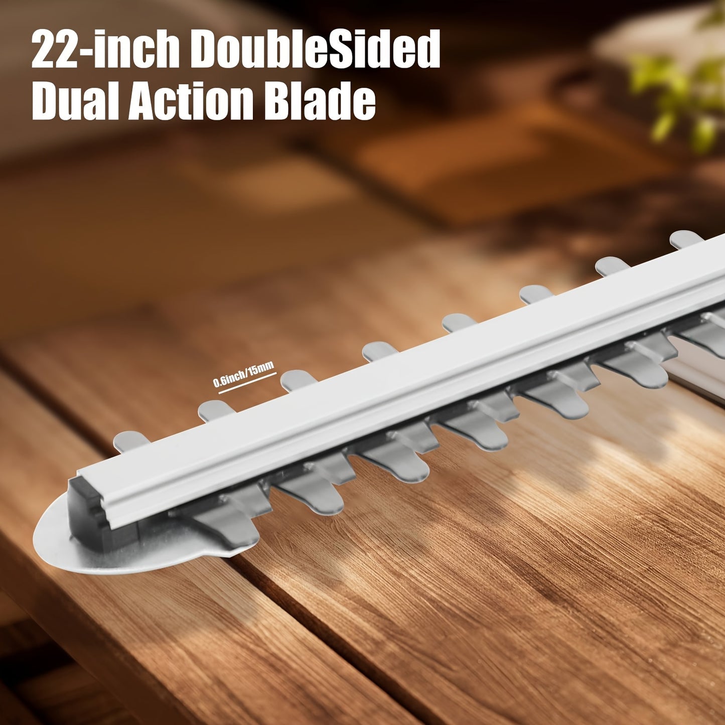 Accu Heggenschaar – Elektrische Heggenschaar – Snoerloos Tuingereedschap – Dubbele Messen – 22-Inch Zaagblad – Tot 3/5 Inch Takdikte – Compatibel Met 18V Batterijen