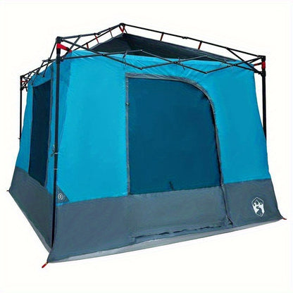 Outdoor Tent – Camping Tent – Kampeertent – Festival Tent – Reis Tent – Blauw-Zwart – Ruim 290x288 cm – Duurzaam Glasfiber Frame