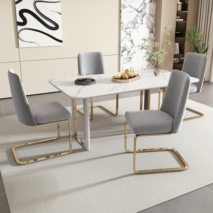 Fauteuil – Velvet Stoel – Lounge Stoel – Zithoek Meubel – Slaapkamerstoel – Diamantvormige Rugleuning – Luxe Stof – Zilverkleurig Metalen Frame