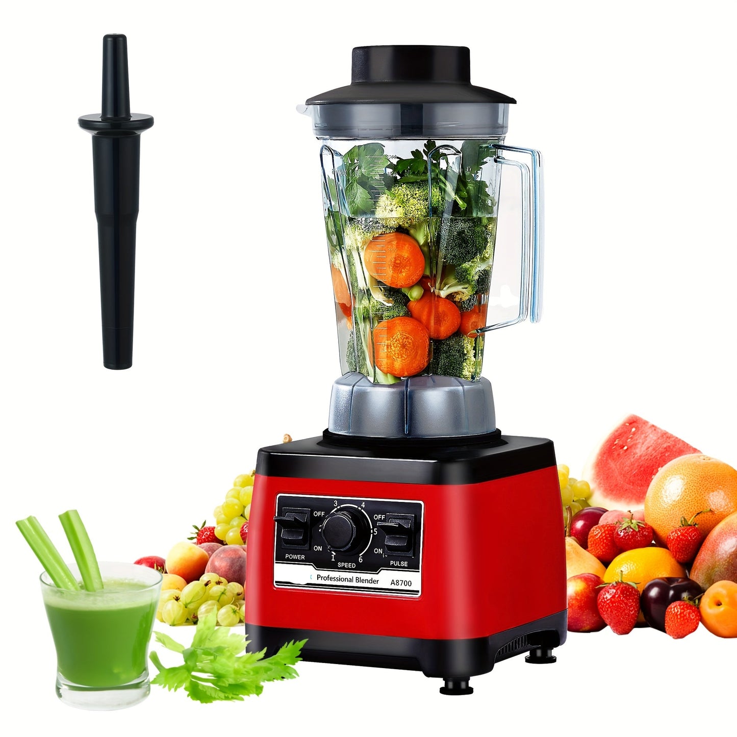 Blender – Smoothiemaker – Sapjesmaker – Keukenmixer – Mixer – 2200W Motor – Duurzaam Design