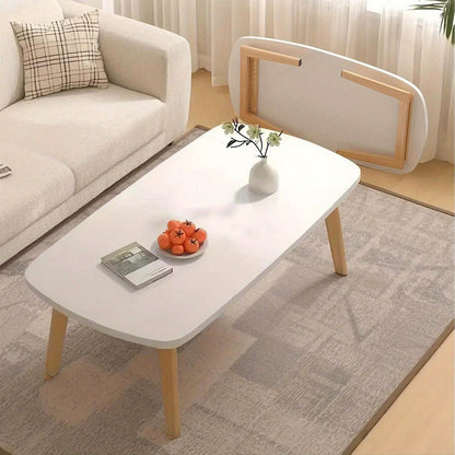 Opvouwbare Tafel – Klaptafel – Vouwtafel – Inklapbare Tafel – Koffietafel – Compact 80x50x44 cm – Stevige MDF Constructie – Ruimtebesparend Design