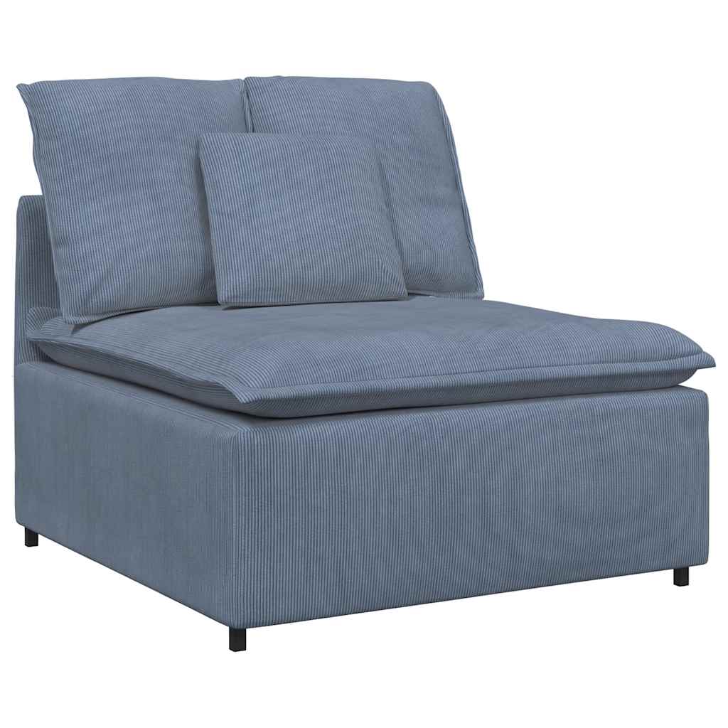 Modulaire Bank – Modulaire Banken – Modulair Sofa – Modulaire Zitzetel – Modulaire Loungebank – Corduroy Stof – Stevig Metalen Frame – Blauw