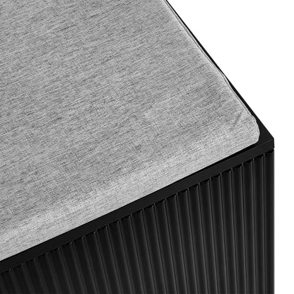 Halmeubel Set – Halmeubelcombinatie – Schoenenkast – Garderobekast – Schoenenbank – Wit – Goudkleurige Haken – Comfortabel Zithoek Met Kussen