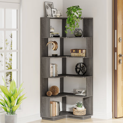 Boekenkast – Boekenrek – Opbergkast – Wandkast – Vakkenkast – Industrieel Design – 164,85 cm Hoog – Antitip Veiligheid