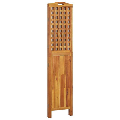 Partition Wall with 3 Panels Measuring 121.5X2X180 Cm Made of Acacia Wood.
