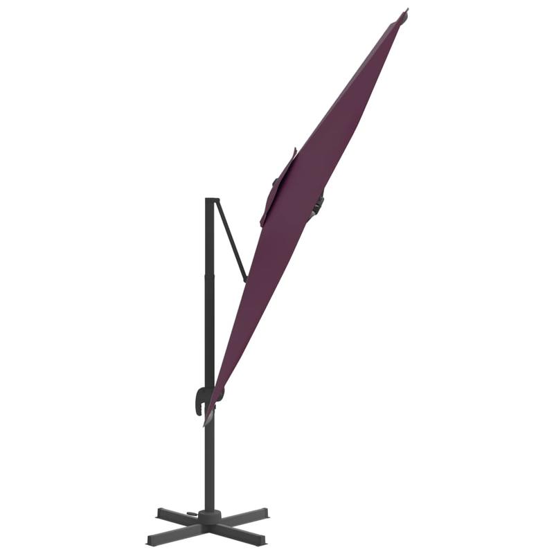 Drijvende Parasol – Zweefparasol – Terrasparasol – Tuinparasol – Hoge Schaduw – Aluminium Paal – 400 X 300 Cm
