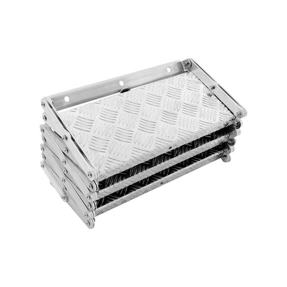 Aluminum Alloy Scissor Stairs, Foldable Step Ladder, 3 Steps Ladder for RV/Camper