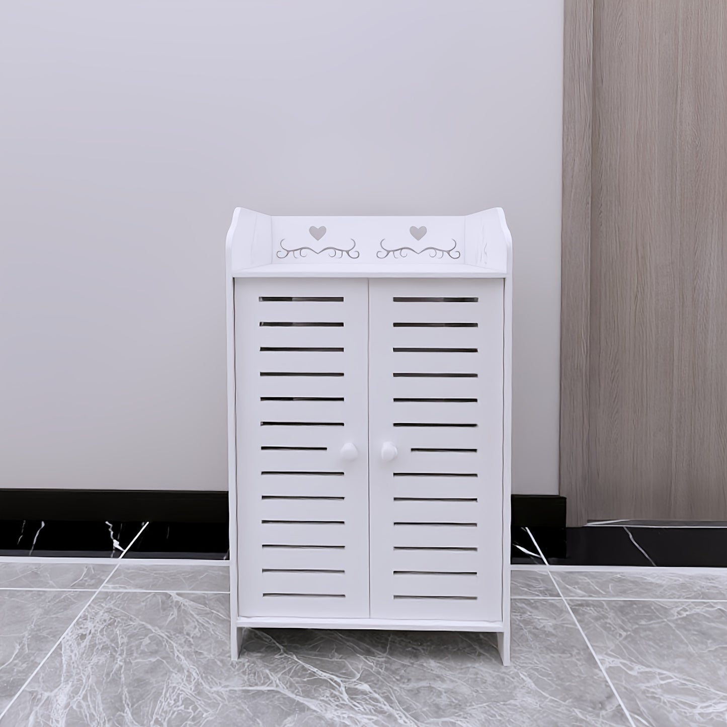 Schoenenkast – Schoenenrek – Schoenopberger – Schoenhouder – Schoenmeubel – 3-laags Voor 6 Paar Schoenen – Stevig Dik PVC – Zitbank Met Opbergruimte 40x35x71 cm - Wit