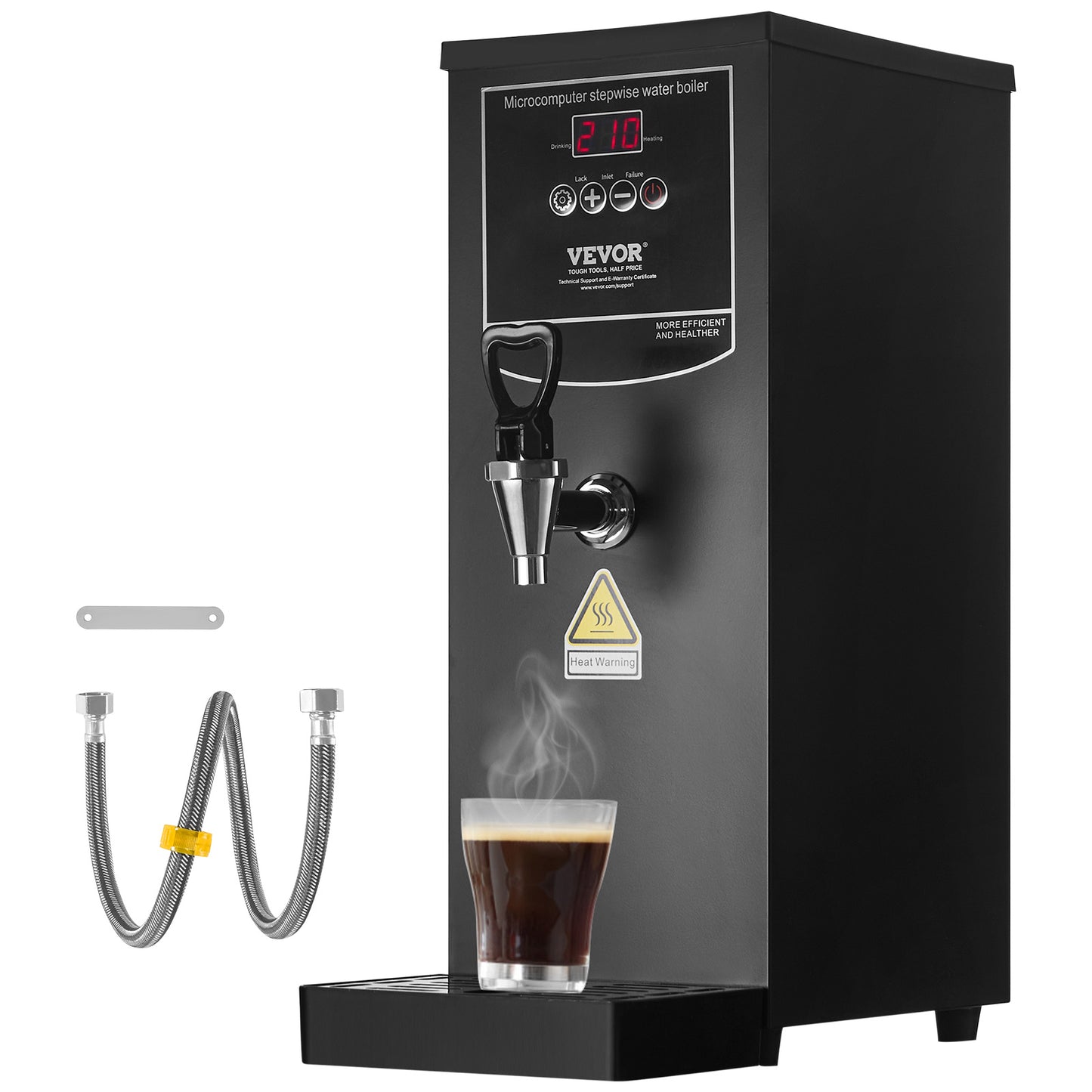 Waterkoker – Warmwaterdispenser – Heetwater Boiler – Elektrische Waterkoker – Drankenverwarmer – 10 Liter Inhoud – 2500W Vermogen