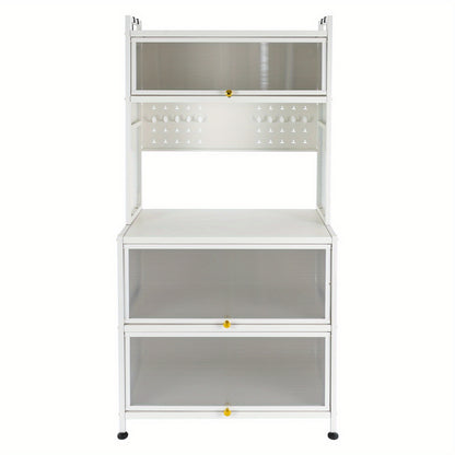5th floor kitchen shelf 80cm - white,, Carbon Steel, White, Kitchen Counter Shelf, Kitchen Shelf Organizers And Storage, Spacesaving Solution, Home Organization, Compact Shelving, Modern Organizer, Rustresistant Material, Hig