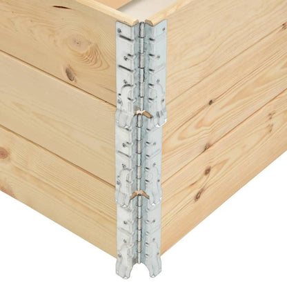Bloembak – Plantenbak – Bloemenbak – Tuinbak – Verhoogde Bak – Massief Dennenhout – Set Van 3 – 100x150 cm – Weerbestendig – Lichtgewicht