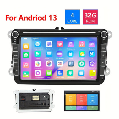1+32G voor Android Double Din GPS Auto MP5 Speler Autoradio Touchscreen met GPS FM AM Radio Ontvanger voor VW, Voertuig Entertainment Systeem, Rijhulp De