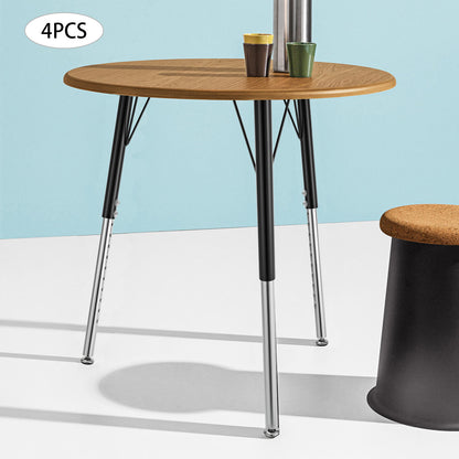 Verstelbare Tafelpoten – Tafelpoten Met Verstelbare Hoogte – Meubelpoten – Bureau Poten – Eettafel Poten – Zwarte Metalen Constructie – Verstelbaar 44,5-73,5 cm – Antislip Rubber Voetjes – Stevig Tot 300 kg