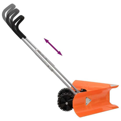 High quality snow shovelDouble Angle Snow Shovel Extendable Handle Orange Steel