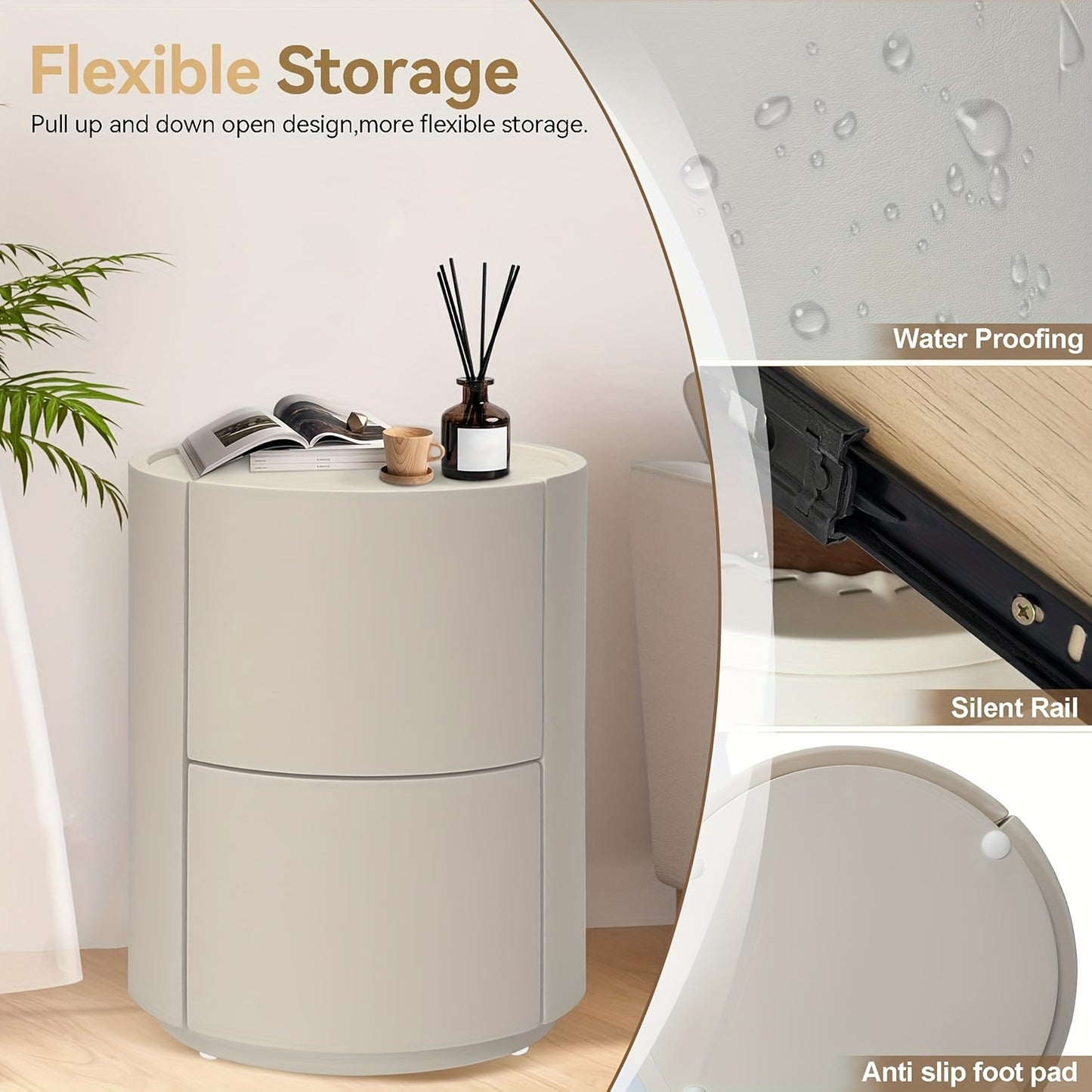Balkonset – Bistroset – Tuinset – Loungeset – Balkonmeubel – Compact 3-Delig – Weerbestendig Kunststof en Metaal – Inclusief Comfortabele Kussens – Wit