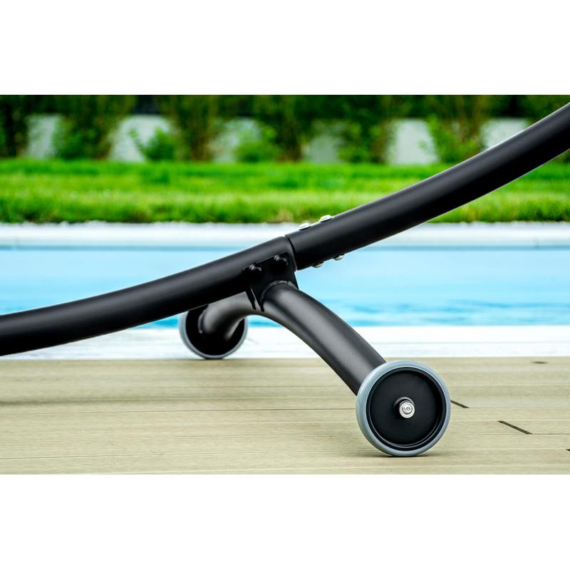 Hangmatstandaard – Hangmat Frame – Tuinstandaard – Stalen Standaard – Mobile Hangmatrek – Zwart Gepoedercoat Staal – Tot 300 kg Draagkracht