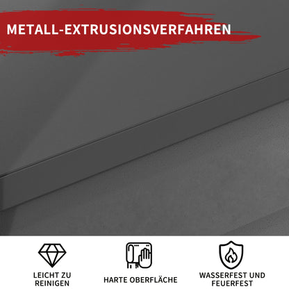 Stalen Rek – Metalen Stellingkast – Opbergrek – Werkplaatsrek – Garagekast – 5 Laags – Draagvermogen 650 kg – Verstelbare Hoogte – Krasbestendig – 160x80x40 cm