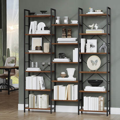 Boekenkast – Boekenplank – Wandrek – Opbergkast – Boekenrek – Vrijstaand – 17 Planken – Verstelbare Afstand – 24x152x186 cm – 340 kg Draagkracht