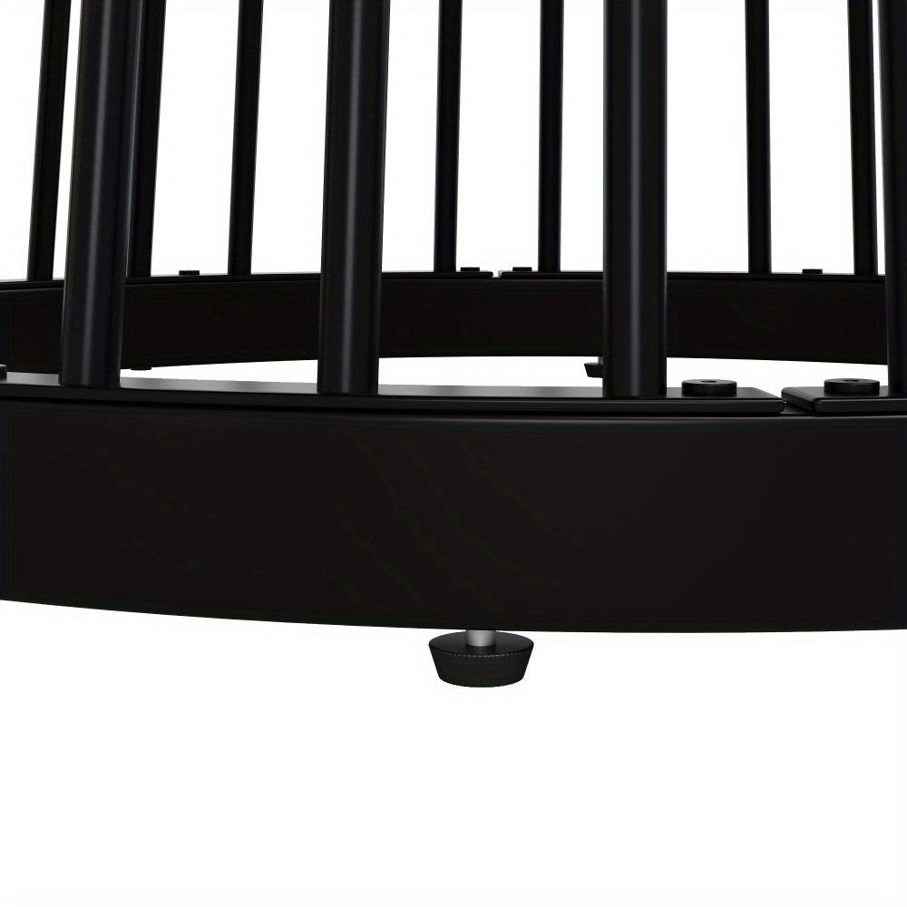 Ronde Eettafel – Keukentafel – Koffietafel – Eetkamertafel – Tafeltje – 80x80x76 cm – Metalen Poten – Modern Design – Geschikt Voor 4 Personen