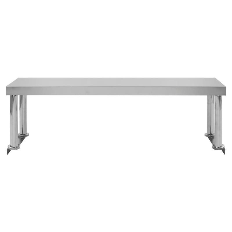 Werkbank – Werktafel – Montagetafel – Servertafel – Werkplek – RVS Constructie – Extra Groot 120x30x85 cm – Eenvoudig Schoon Te Maken