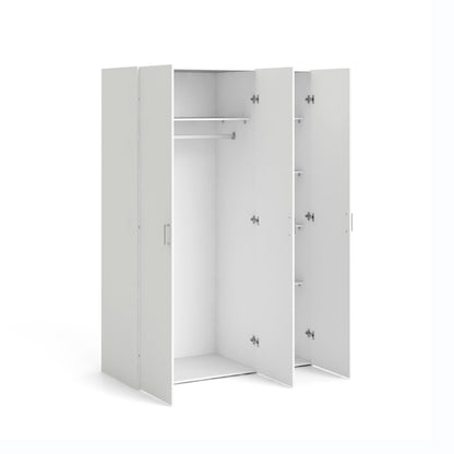 Wardrobe 3 Doors Before Dsegr, Mobile Bed Camera, Walk-In Closet, Coat Closet, 115X49 H175 Cm, White