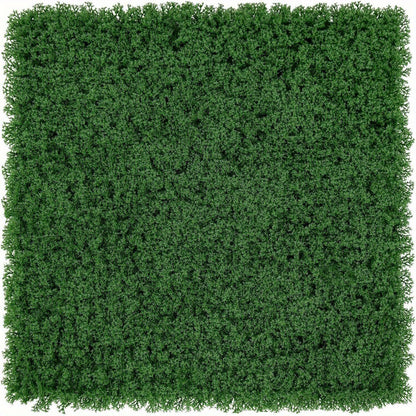 12pcs Artificial Moss Wall Panels, 50.5 x 50.5cm, Interlocking Privacy Hedge for Garden, Patio, Balcony & Home Decor – Lush Dark Green PE Material, Sun-Resistant & Easy to Install, Privacy Panels for Outside Patio