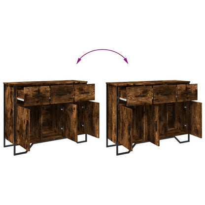 Modern High Cabinet - Spacious Storage Cabinet with Display Shelf for Bedroom & Living Room | Stylish Furniture for Extra Storage Space And Home Decoration | Including Wall Mounting for Safetydresser 97X32.5X74.5 Cm Processed
