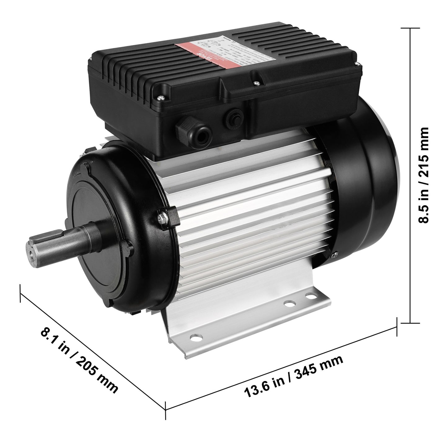 Elektromotor – Elektrische Motor – Motor 2,2 kW – AC Motor – Single Phase Motor – 2800 RPM Snelheid – Links- en Rechtsom Draaibaar