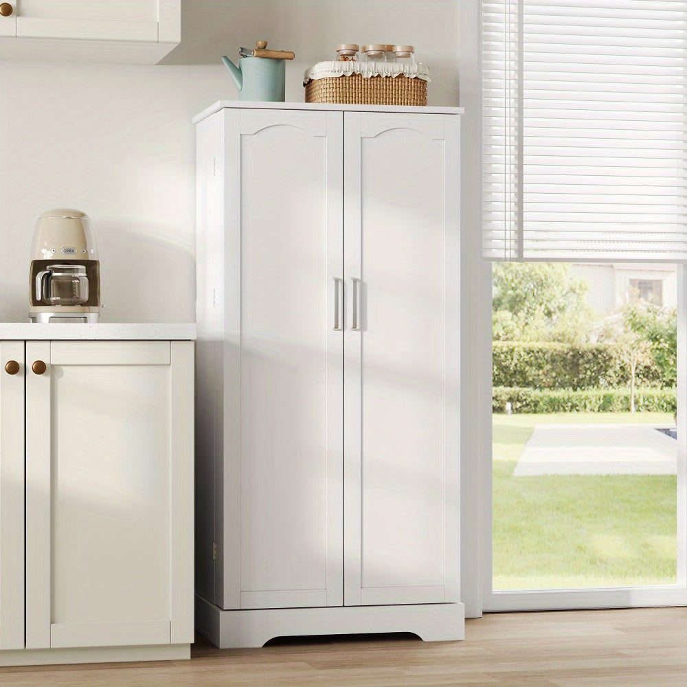 Keukenkast – Keukenbuffet – Opbergkast – Ovenkast – Staande Kast – Wit – Multifunctioneel – 60x35x128 cm – Verstelbare Planken – Antikantelbeveiliging