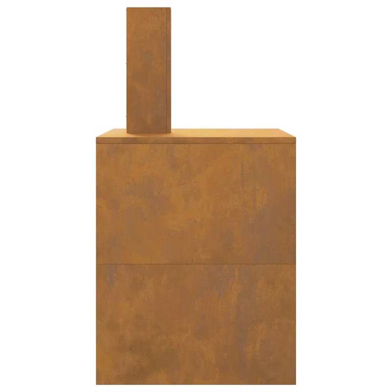 Houtskoolkachel – Buitenhaard – Vuurkorf – BBQ Kachel – Terraskachel – Bruin Metaal – Duurzame Constructie – 80x50x96 cm