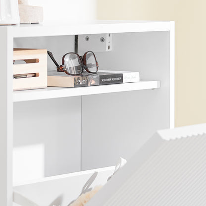 Keukenkast – Keukenbuffet – Opbergkast – Keukenmeubel – Kast Met Deuren – Moderne Zwarte MDF – 2 Deuren 3 Planken