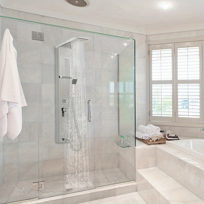 Shower Panel, Shower Set, Stainless Steel Shower System, Wall Mounted Shower Panel With Hand Shower