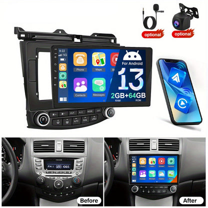 Autoradio – Android Autoradio – Car Stereo – Multimedia Speler – Auto Radio – 10,1 Inch HD Touchscreen – Draadloze CarPlay & Android Auto – Inclusief AHD Camera en Microfoon