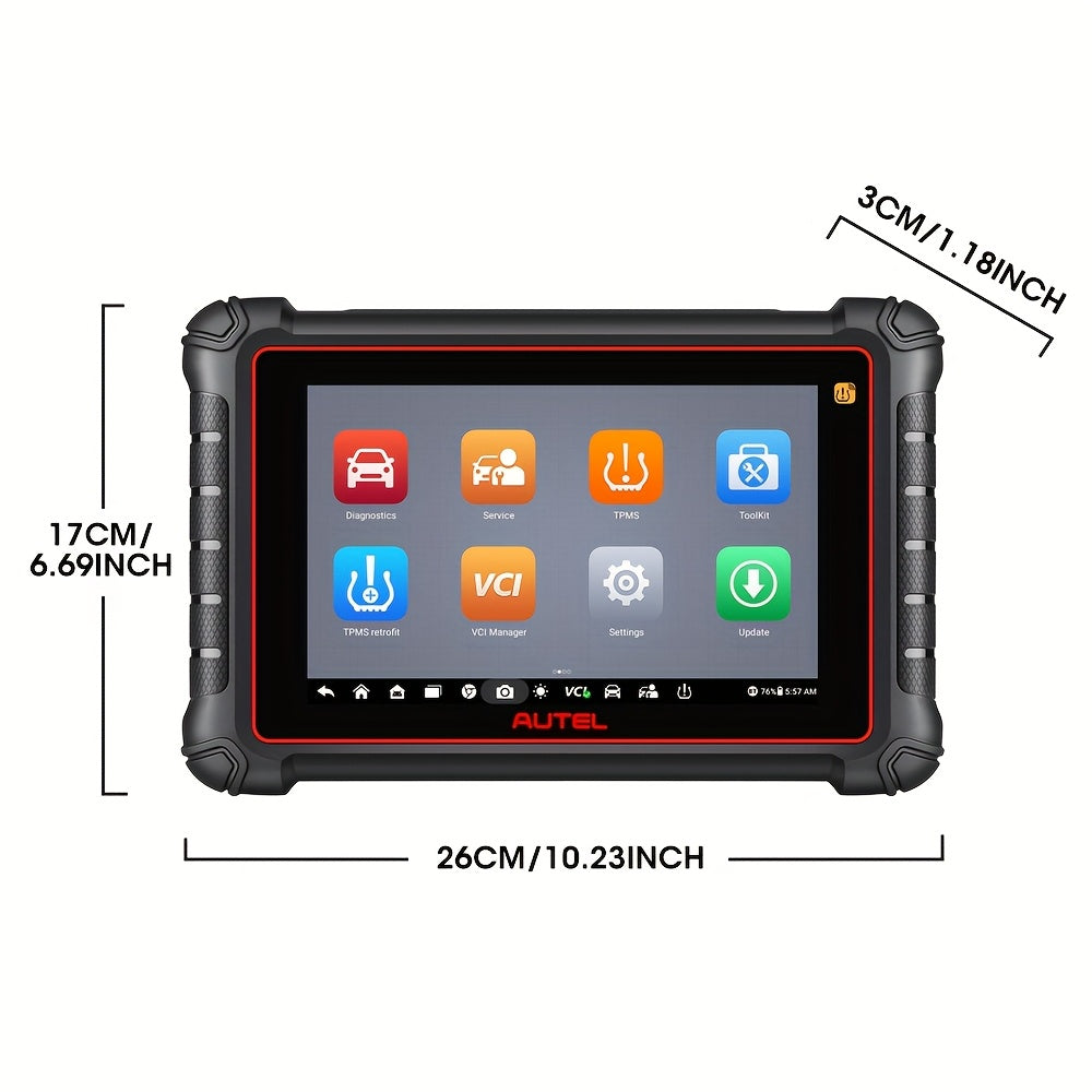 OBD2 Diagnostische Scanner – Auto Diagnose Tool – TPMS Sensor Tester – ECU Programmer – Bidirectionele Besturing – 20,32 cm Scherm – 40+ Servicefuncties