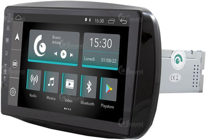 Specifieke autoradio voor Smart mit serienmäßiger Tom-Tom-Navigation Android GPS Bluetooth WiFi USB DAB+ Touchscreen 9" 4core Carplay AndroidAuto