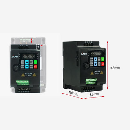 omvormer, VFD-converter, 3-fasen-omvormer, 380 V 2,2 kW motordriver, gebruikt voor de toerentalregeling van de spindelmotor