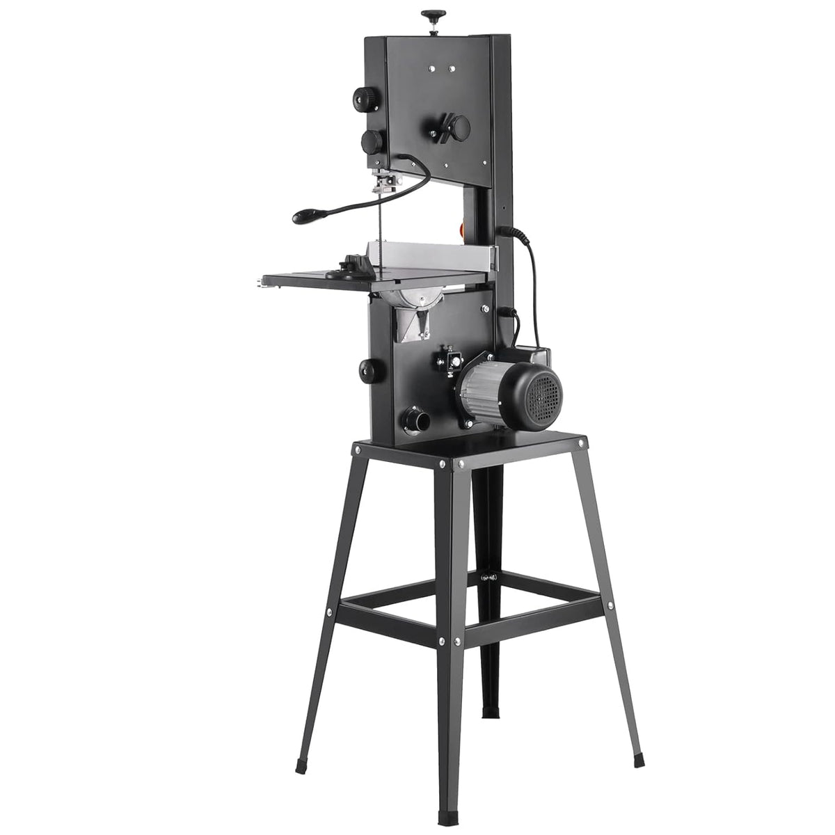 VEVOR Benchtop Band Saw 10 Inch Dual-Speed (560 & 1100 RPM) 370W 1/2HP Motor Including Metal Stand, Work Light, Fence and Mitre Gauge for Wood, Aluminium, Plastic Crafts