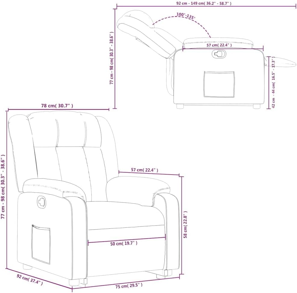 vidaXL Stand Up Armchair Adjustable Faux Leather Brown, Stand Up Chair, Stand Up Chair, Stand Up Chair, Stand Up Chairs, Stand Up Chair, Senior Chair, Stand Up Chair