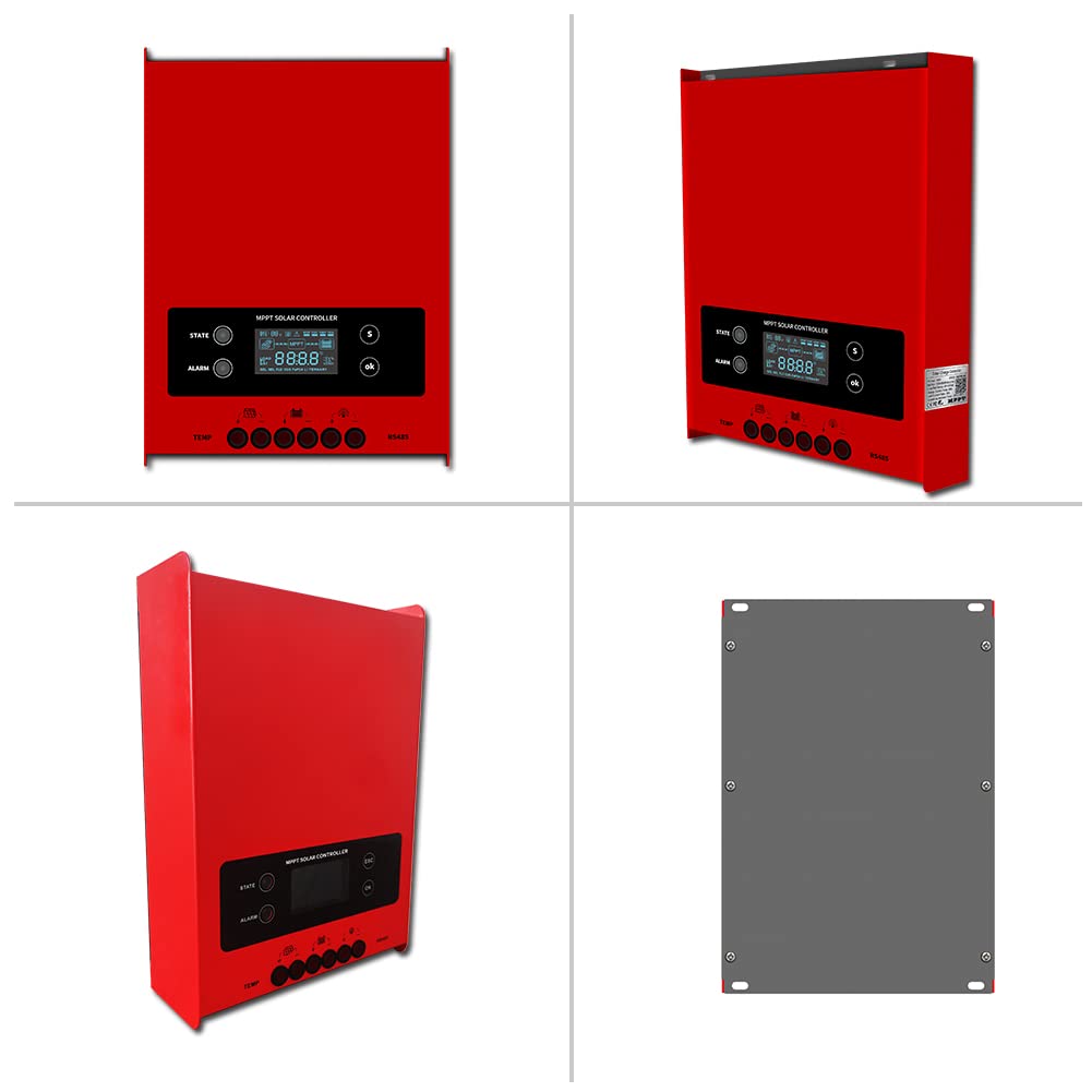 SolaMr MPPT 60A Solar Charge Controller 12V/24V/36V/48V Intelligente Identificatie Buck Solar Charge Controller Zonnepaneel Batterij Regulator met LCD-scherm Temp Sensor RS485 Interface - 60A